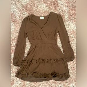 Altar’d State long sleeve frilly dress